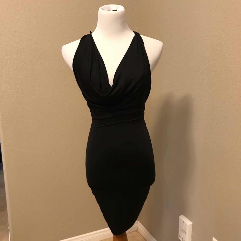 Black cocktail dress